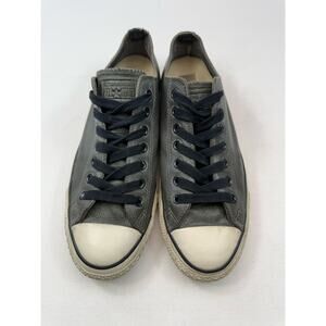 Converse x John Varvatos Gray Leather Low Top Sneakers Unisex M 8.5 Wm 10.5